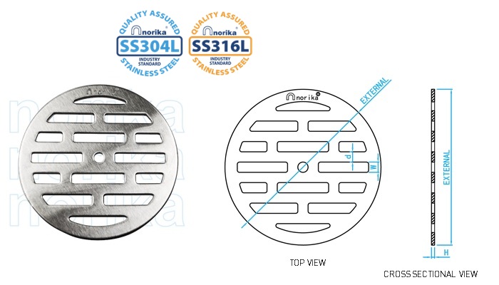 不锈钢圆形日本地漏